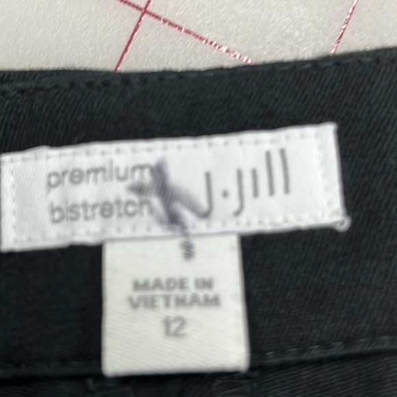 J. JILL Premium Bi-Stretch Minimalist/Career Two Pocket Black Ankle Pant SZ 12 - Picture 5 of 14